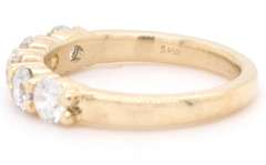Shimmering Yellow Gold 1.51ct Round Brilliant Cut Diamond Band