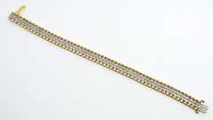 Sparkling 14k Wide Diamond Bracelet