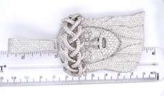Unconventional White Gold apx 19ctw Micro Pave Diamond Jesus Head Pendant