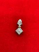 14K WHITE ND YELLOW GOLD DIAMOND PENDANT