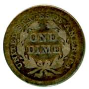 1858 Liberty Seated Dime