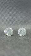 4.09 CARATS T.W. OF ROUND BRILLIANT CUT LAB GROWN DIAMOND STUDS