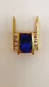 Stunning 18kt Yellow Gold, Tanzanite, & Diamond Pendant