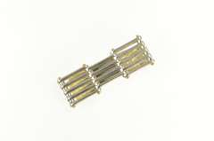 Sterling Silver Tiffany & Co Gate Link 18K Gold Layered Bar Money Clip