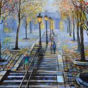 Stairs Near Moumantre by Suljakov Original