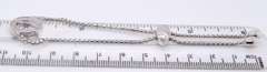 925 Sterling Silver Horseshoe Cubic Zirconia Bracelet