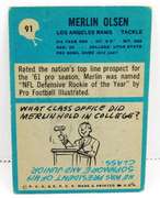 Merlin Olsen 1964 Philadelphia Rookie Football Card