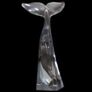 Humpback Song Sculpture/ Glass by Cantrell, Kitty