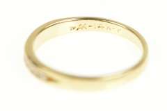 14K Yellow Gold 0.17 Ctw Classic Diamond Wedding Band Ring
