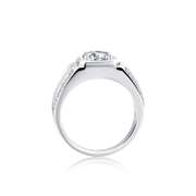 Men's Sparkling 2 Ct Fire Moissanite Ring