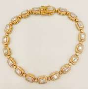 14kt Solid Yellow Gold & 3.60 Carat Diamond Bracelet