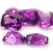Royal purple! 12.58ct 9x7mm real Brazilian Amethyst set