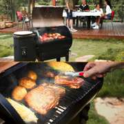 8 in 1 BBQ Grill Wood Pellet Grill and Smoker