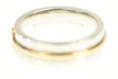 Sterling Silver Tiffany & Co T Square Designer Band 6.0mm Ring