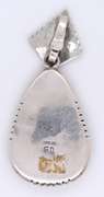 Vintage 925 Sterling Silver Signed Turquoise Pendant