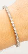 18KT WHITE GOLD DIAMOND CUFF BANGLE BRACELET BY KWIAT