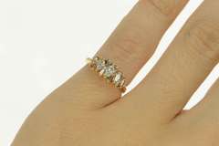14K Yellow Gold Baguette & Marquise Diamond Statement Ring