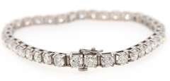 Elegant 8.00ctw Round Diamond Tennis Bracelet in 14K White Gold