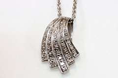 Sterling with Diamonds Pendant