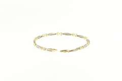 14K White Gold 0.50 Ctw Diamond I Love You Heart Tennis Bracelet