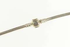 Sterling Silver Pandora Moments Designer Snake Charm Necklace