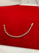 LADIES 10K GOLD AND DIAMOND BRACELET