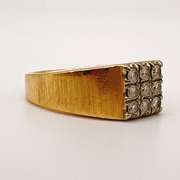 14kt Gold & Diamond Mens Ring