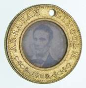 1860 Abraham Lincoln Hamlin Farotype Medal