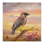 American Cedar Waxwing by Katon Original