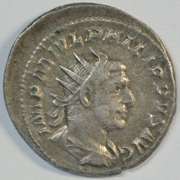 Razor sharp Philip I Roman Silver Antoninianus, 244-249 AD