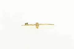 14K Yellow Gold Sapphire Duck Decoy Cut Out Animal Charm/Pendant