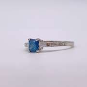 Beautiful 14kt Solid White Gold Diamond Ring