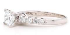 2.01ctw Princess and Round Diamond Straight Engagement Ring in 14K