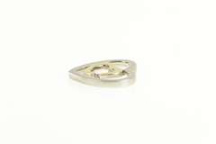Sterling Silver 14k Gold Two Tone Diamond Hearts Love Pendant