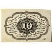 First Series 10 Cent Fractional Postal Currency Unc Note 