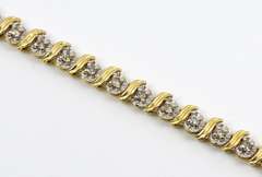 Popular S Link Diamond Bracelet