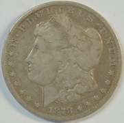 Key date 1878-CC Morgan Silver Dollar in circ