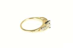 14K Yellow Gold 0.56 Ctw Diamond Round Classic Engagement Ring