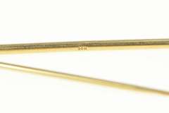 14K Yellow Gold Simple Safety Pin Diaper Bar Pin/Brooch