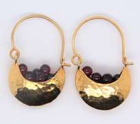 925 Sterling Silver Signed Basket Dangle Earrings