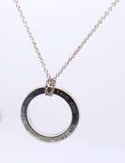 Tiffany & Co 1837 Circle Pendant on Chain