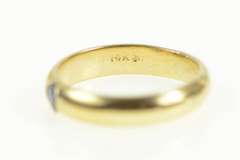 14K Yellow Gold Natural Sapphire Flush Inset Baby Child's Ring