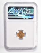 Error AU58 1852 $1 Liberty Head Gold Dollar Piece REV Struck Thru NGC