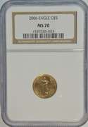 Better date perfect 2006 $5 Gold Eagle coin in NGC MS70