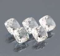 Glittering 7.94ct UNHEATED diamond white Topaz set
