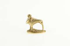 14K Yellow Gold 3D Kiwi New Zealand Bird Animal Charm/Pendant