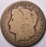 1893-O Morgan Silver Dollar Better Date Circulated