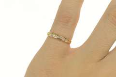14K Yellow Gold 0.17 Ctw Classic Diamond Wedding Band Ring