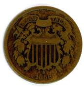 1866 Two Cent Piece