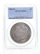 MS64 1883-O Morgan Silver Dollar - Graded PCGS- Fabulous Tone